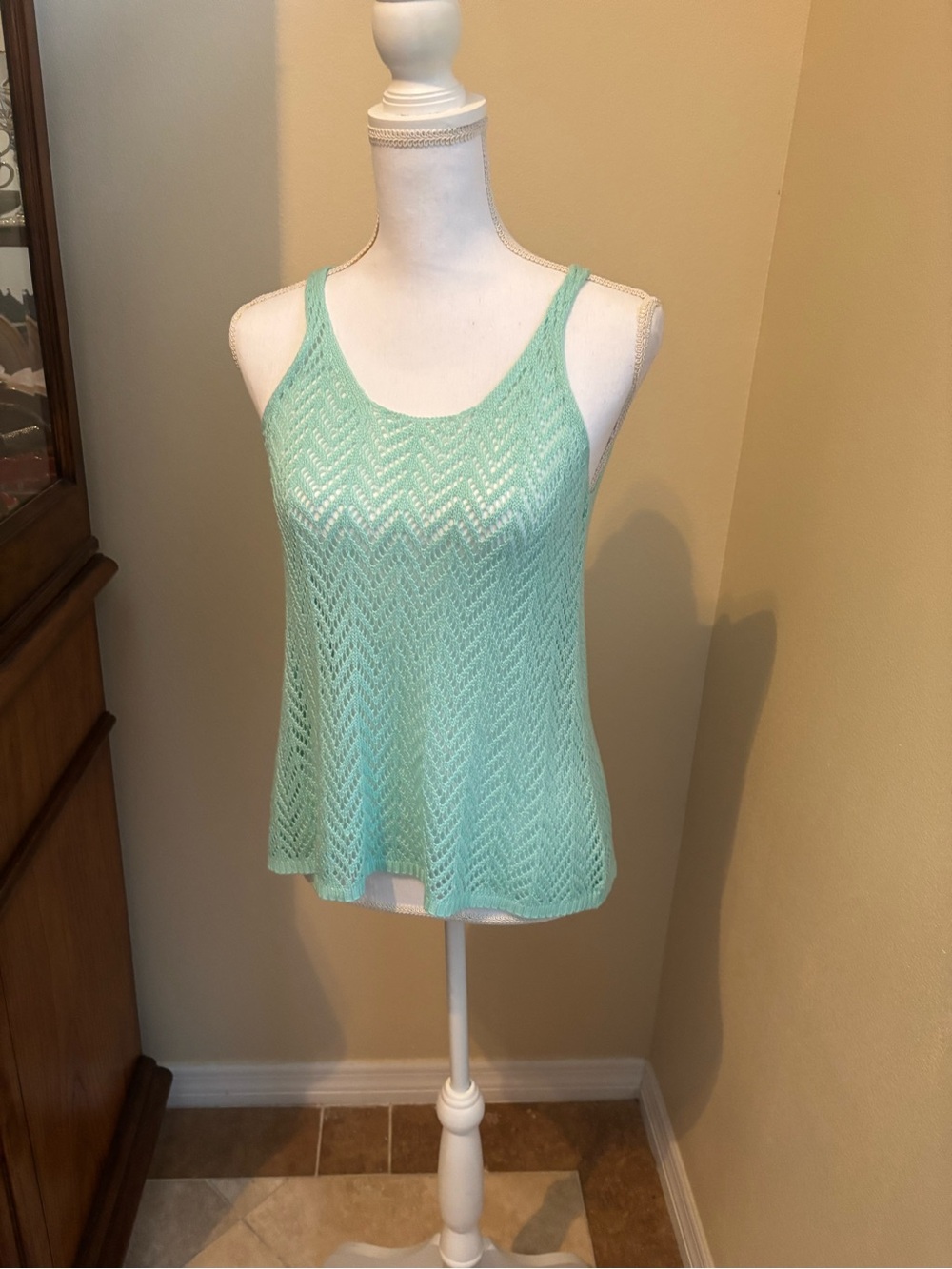 Mint Crochet Tank